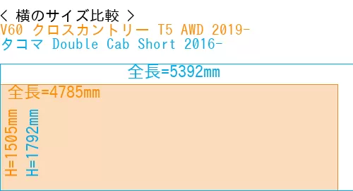 #V60 クロスカントリー T5 AWD 2019- + タコマ Double Cab Short 2016-